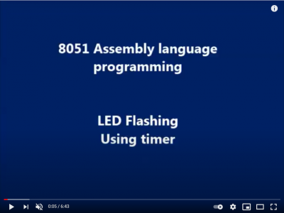 LED Flashing using Timer